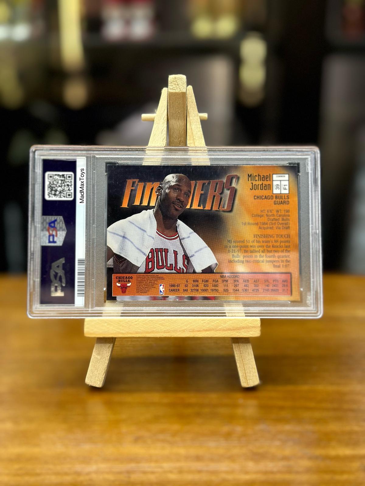 PSA 7 1997 FINEST MICHAEL JORDAN #39 W/COATING