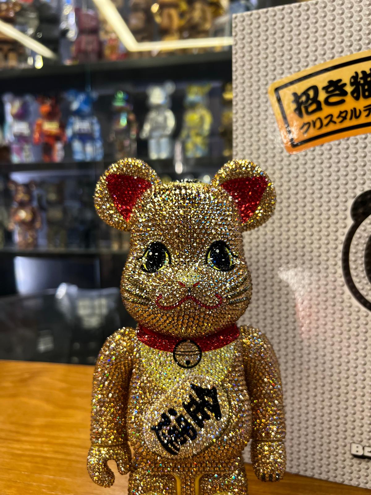 400% BE@RBRICK CRYSTAL DECORATE 招き猫 金 金運