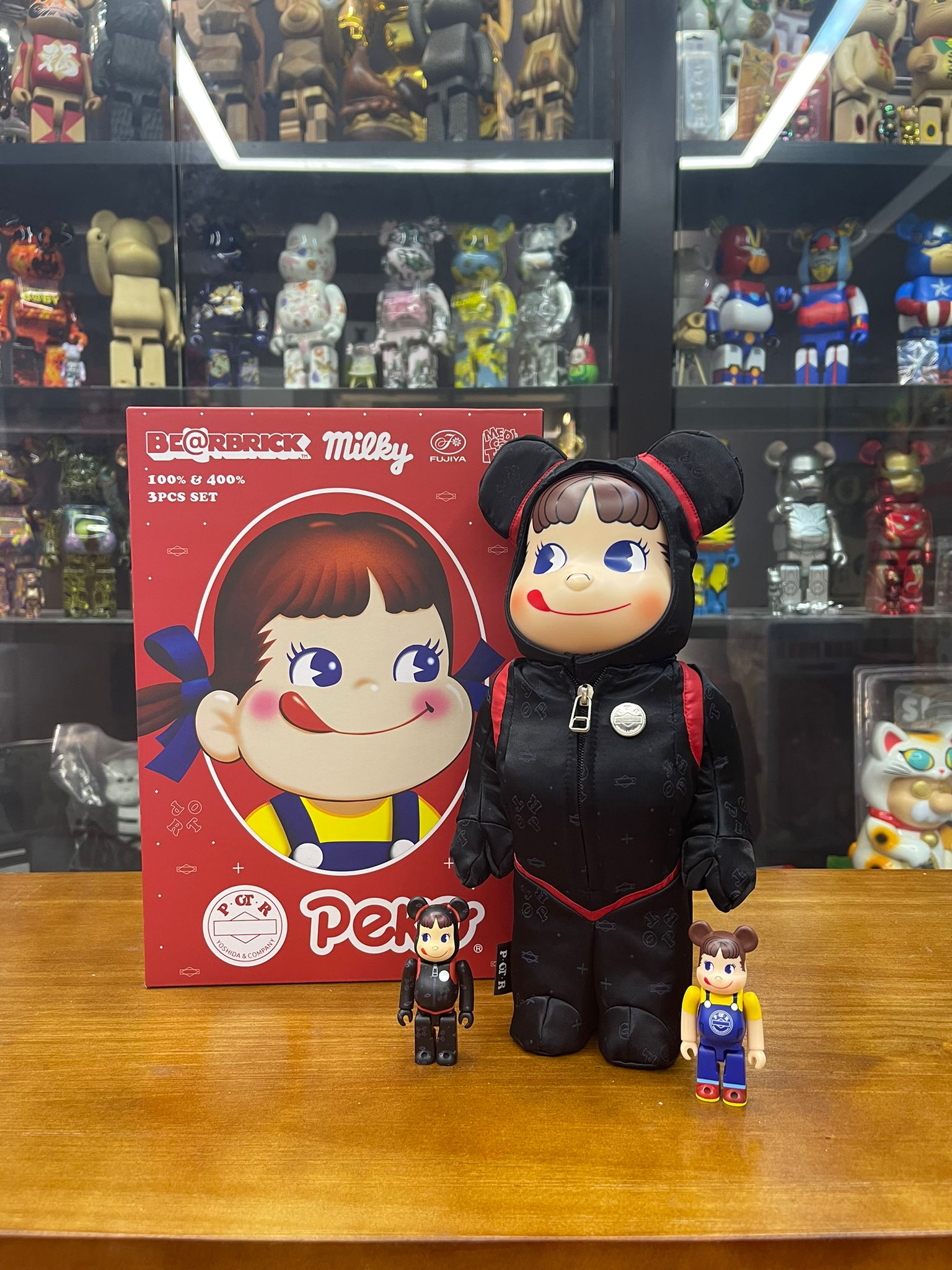 100% & 400% BE@RBRICK POTR ペコちゃん