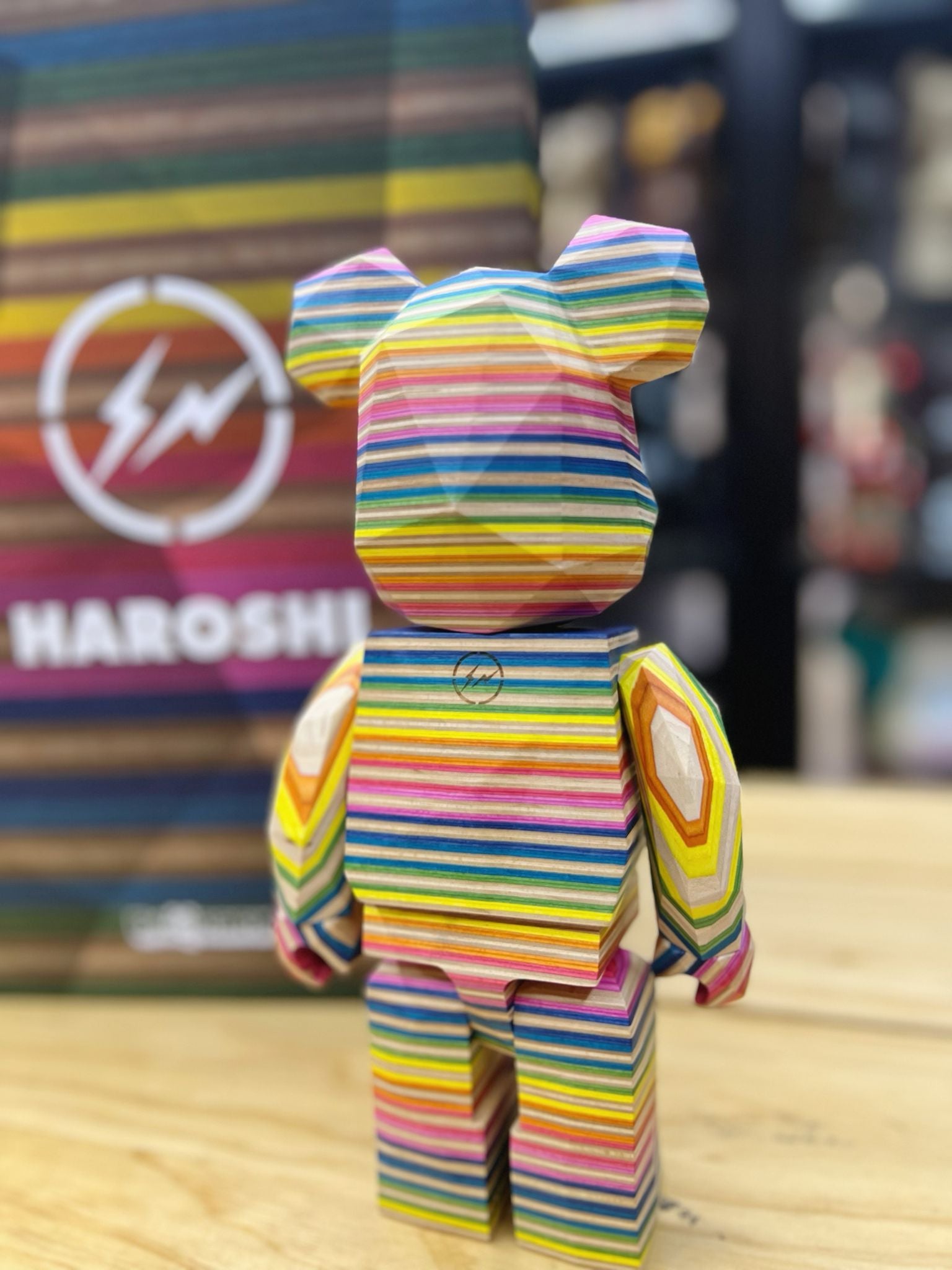400% Be@rbrick x Fragment x Haroshi Karimoku (Polygon)