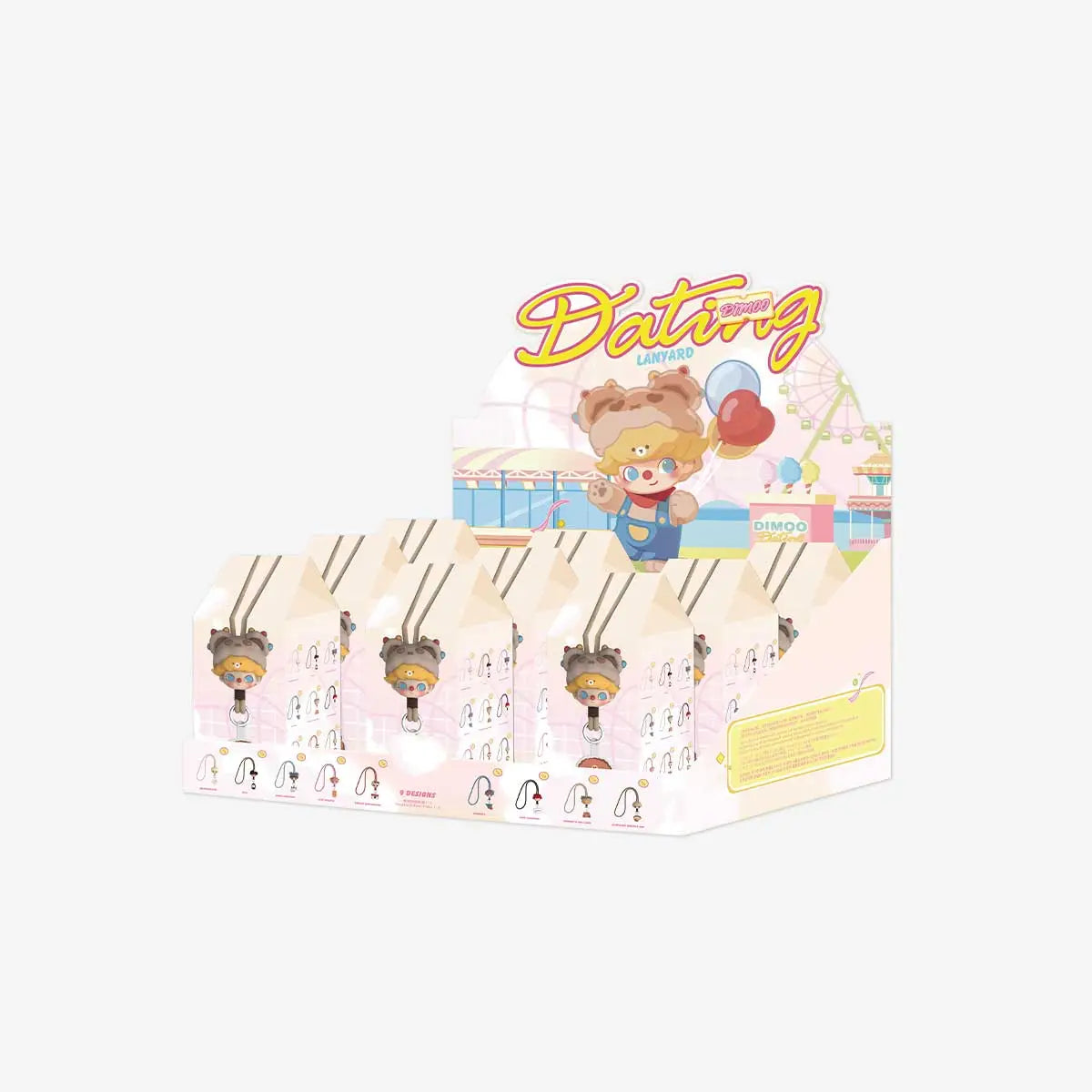 Popmart Dimoo Da Ting Series - Lanyard Bulid Box