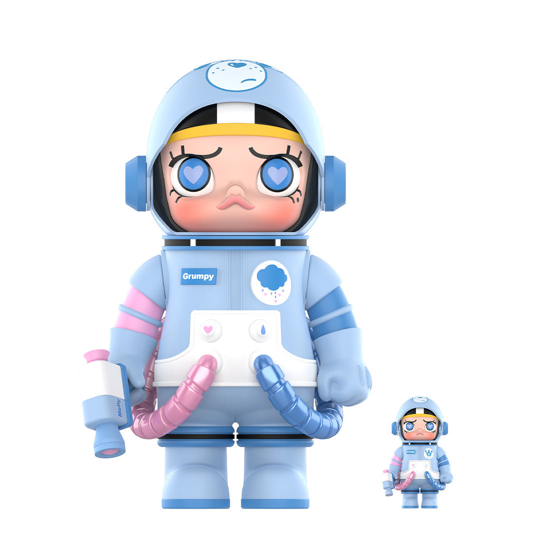 100% & 400% MEGA Space Molly Combo Grumpy Bear POP MART