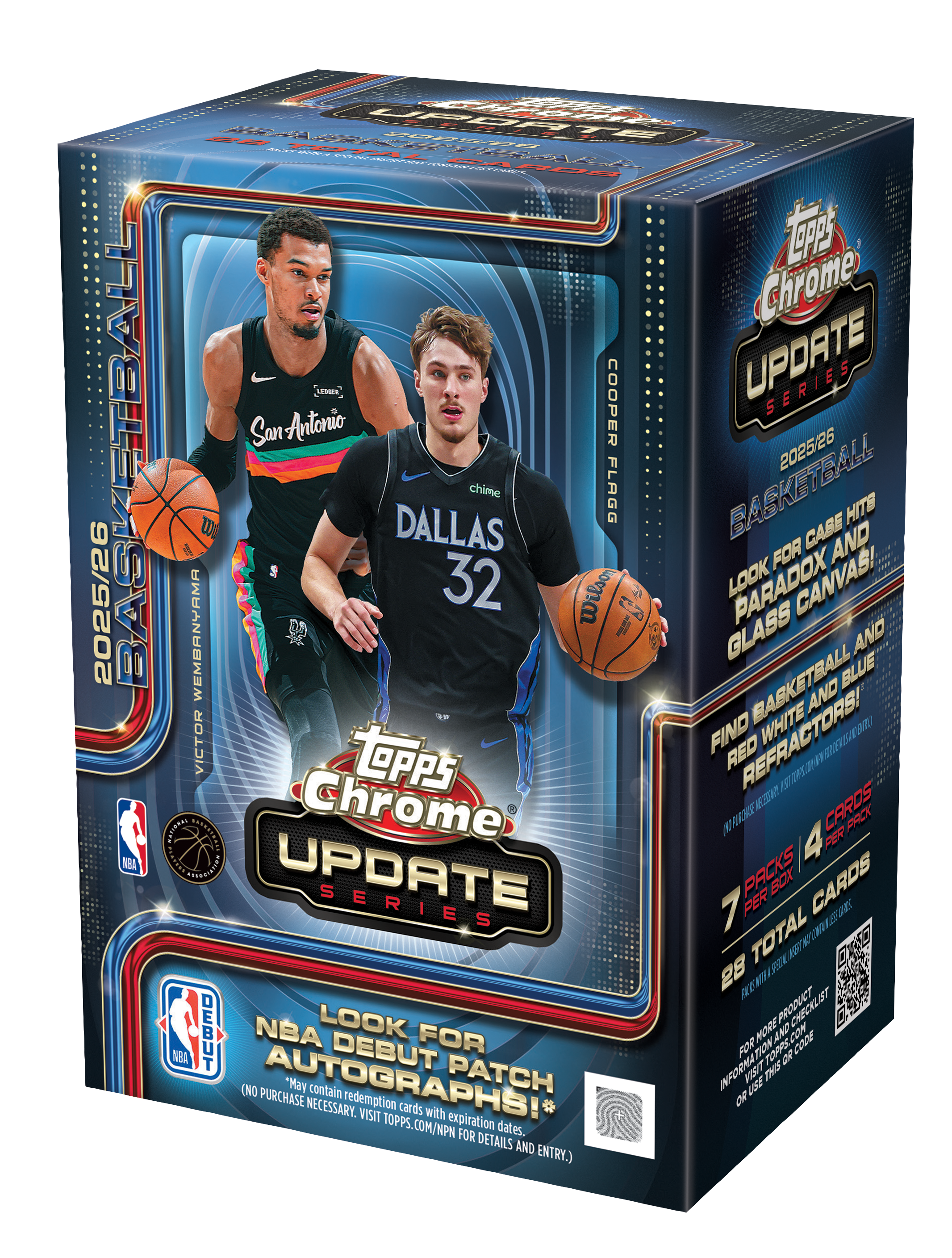 2025-26 Topps Chrome® Updates Basketball - Value Box