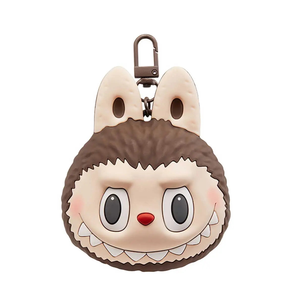 POP MART Labubu Original-棕色硅膠耳機包 Originals-Brown Sillcone Earphone Bag