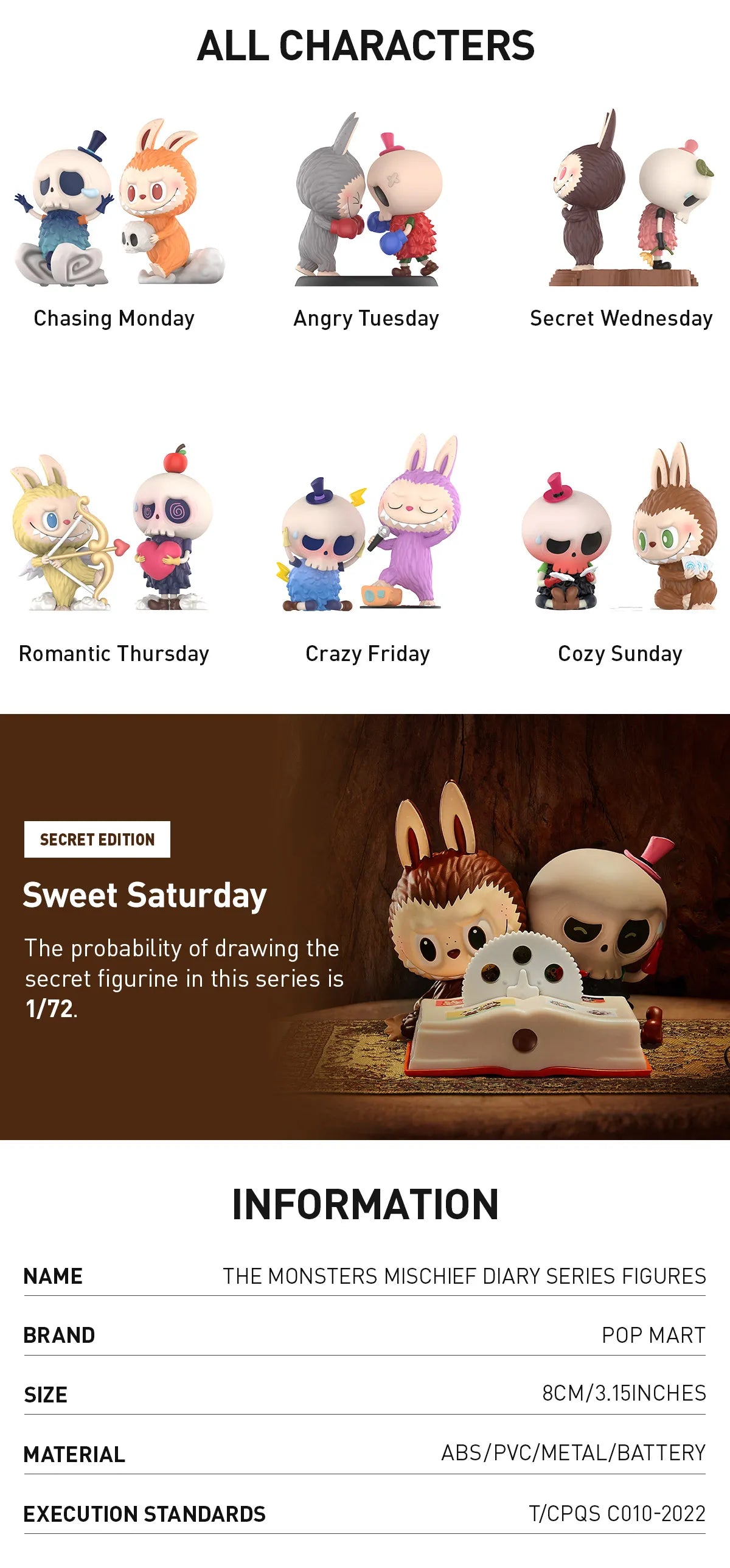 THE MONSTERS Mischief Diary Series Figures 頑皮日記系列手辦