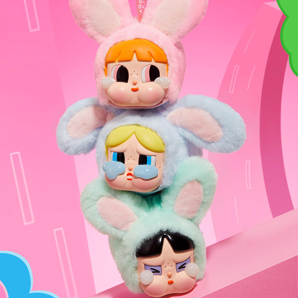 CRYBABY × 飛天小女警系列-搪膠臉毛絨盲盒 Powerpuff Girls Series -Vinyl Face Plush Blind Box