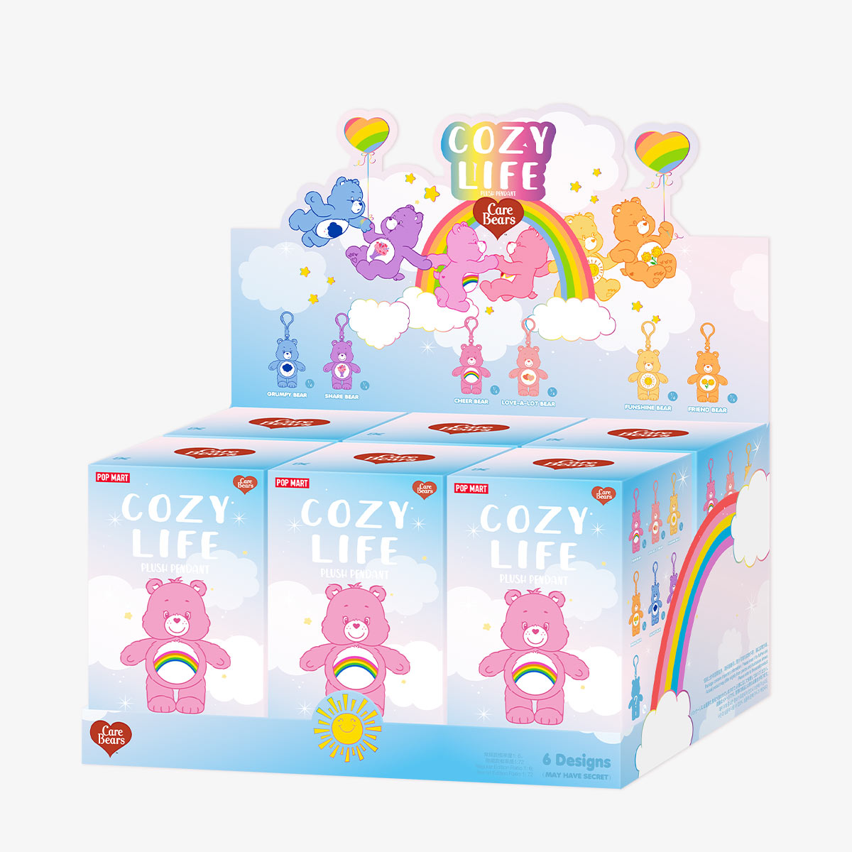 POP MART Care Bear Cozy Life系列-流沙毛絨掛件盲盒 Quicksand Plush Pendant Blind Box