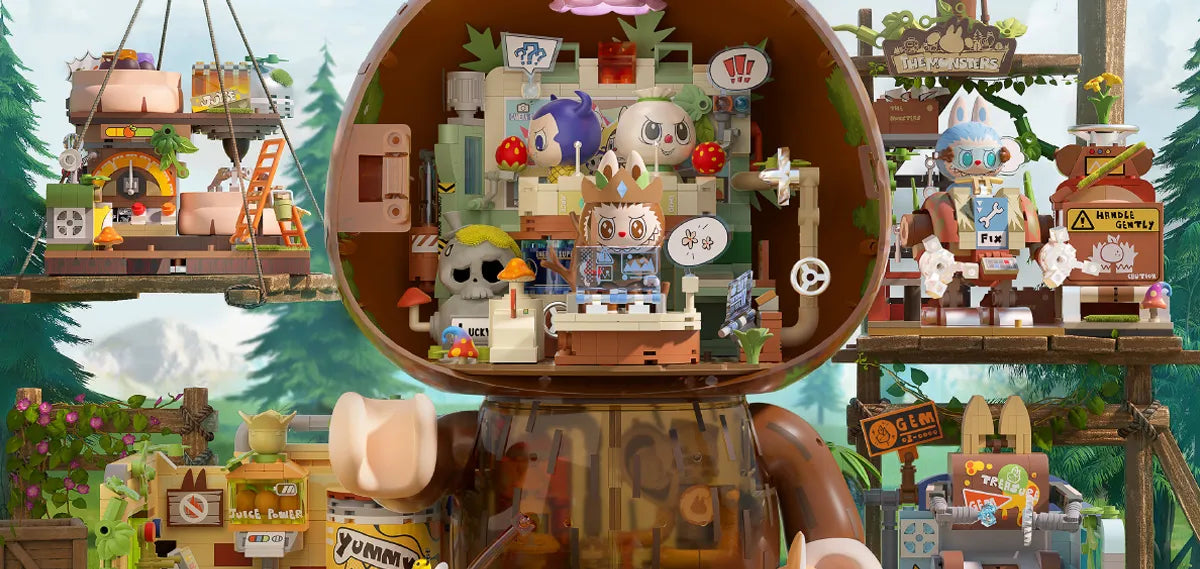 POP MART THE MONSTERS森林秘密基地系列拼搭積木 Forest Secret Base Series Blocks