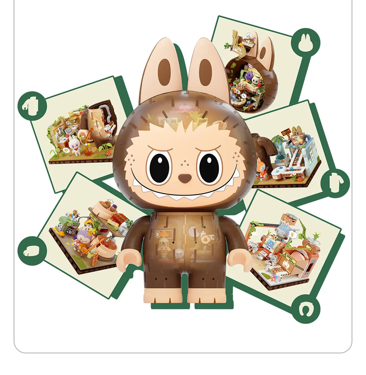 POP MART THE MONSTERS森林秘密基地系列拼搭積木 Forest Secret Base Series Blocks