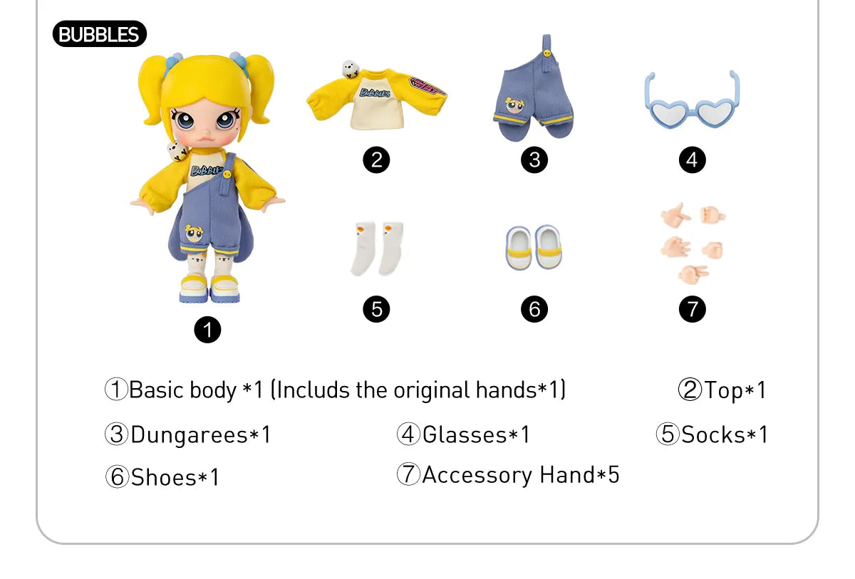 MOLLY × The Powerpuff Girls Series Action Figure 飛天小女警系列可動人偶