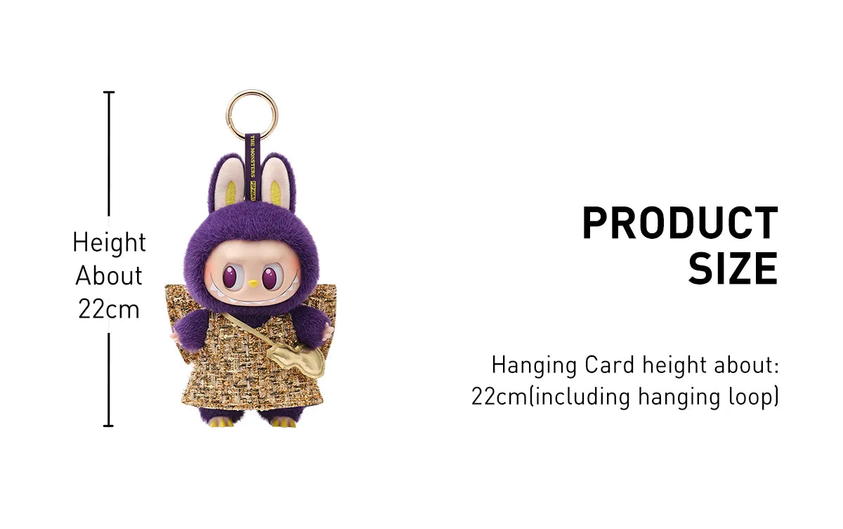 LABUBU × PRONOUNCE - WINGS OF FORTUNE Vinyl Plush Hanging Card Zimomo 搪膠毛絨吊卡