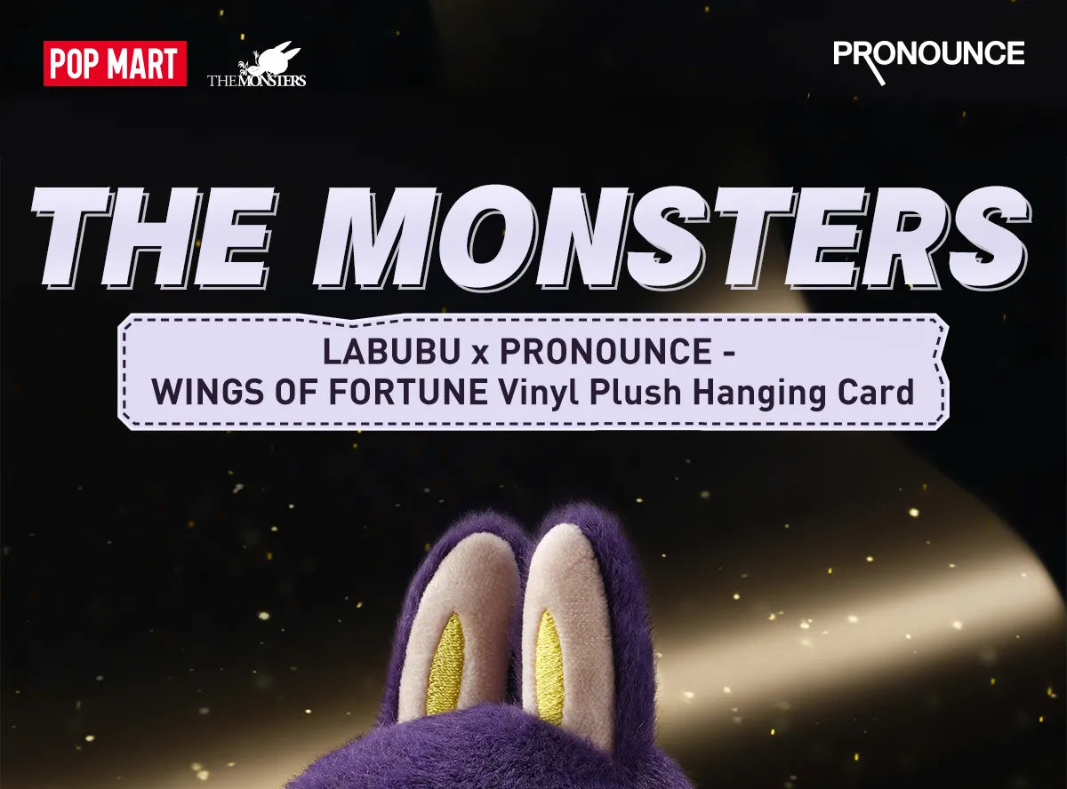 LABUBU × PRONOUNCE - WINGS OF FORTUNE Vinyl Plush Hanging Card Zimomo 搪膠毛絨吊卡