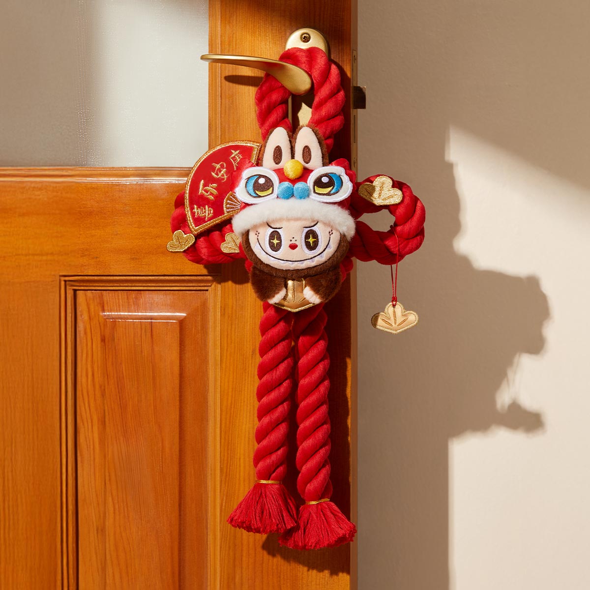 財蛇賀年系列 Wealthy Snake's New Year Celebration Series-labubu 毛絨門飾 Plush Door Decoration (金蛇賀歲)