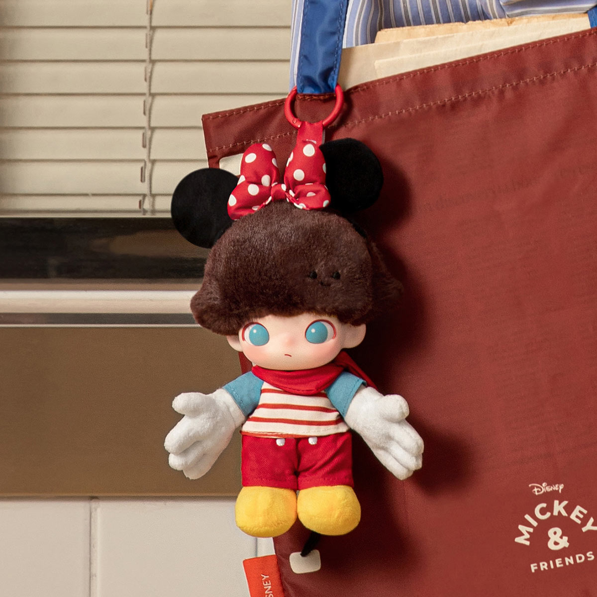 POP MART DIMOO WORLD × 迪士尼系列-搪膠毛絨鑰匙圈盲盒 DISNEY Series-Vinyl Plush Keychain Blind Box