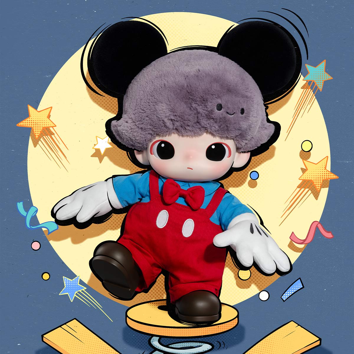 POP MART DIMOO WORLD × 迪士尼系列-米奇搪膠毛絨包 DISNEY Series-Mickey Vinyl Plush Bag