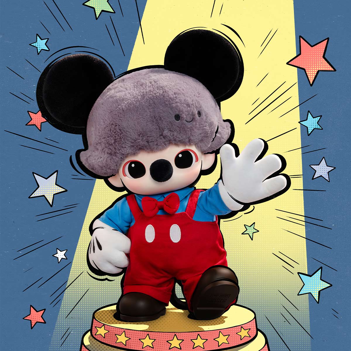 POP MART DIMOO WORLD × 迪士尼系列-米奇搪膠毛絨包 DISNEY Series-Mickey Vinyl Plush Bag
