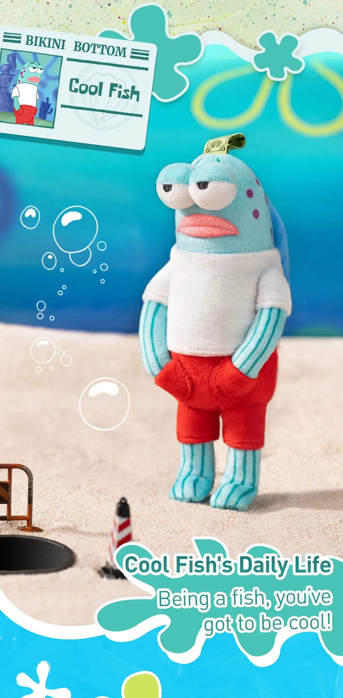 POP MART 比奇堡的居民們-搞怪毛絨 Bikini Bottom Buddies-Whimsical Plush