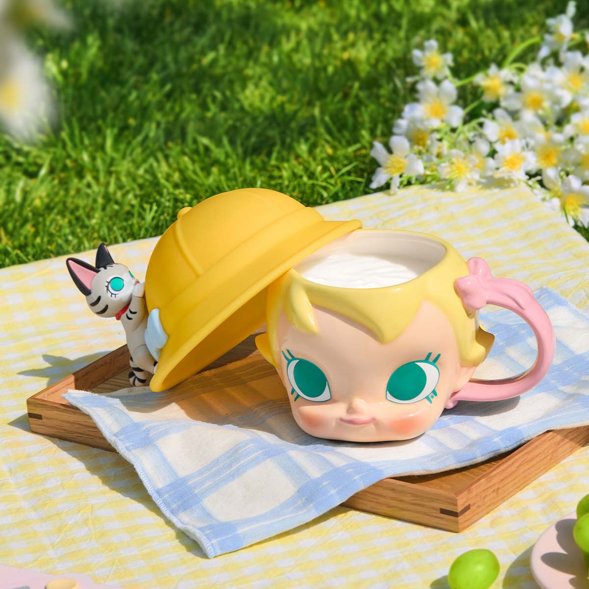 POP MART Baby Molly喵趣橫生系列-大頭陶瓷杯 Baby Molly & Baby Tabby Series-Big Head Ceramic Cup