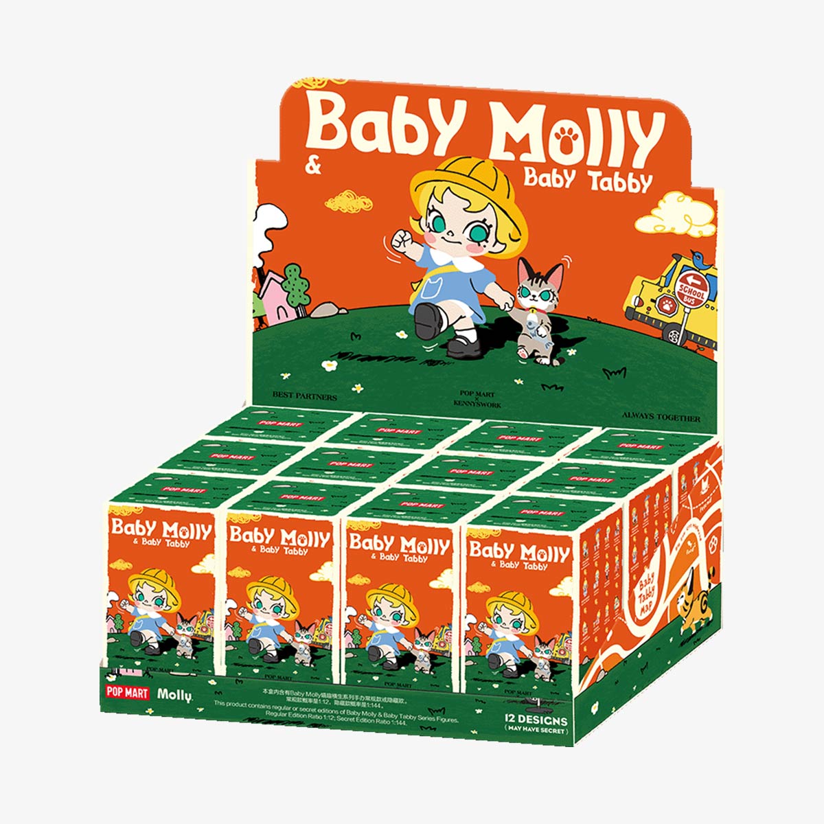 POP MART Baby Molly & Baby Tabby Series Figures