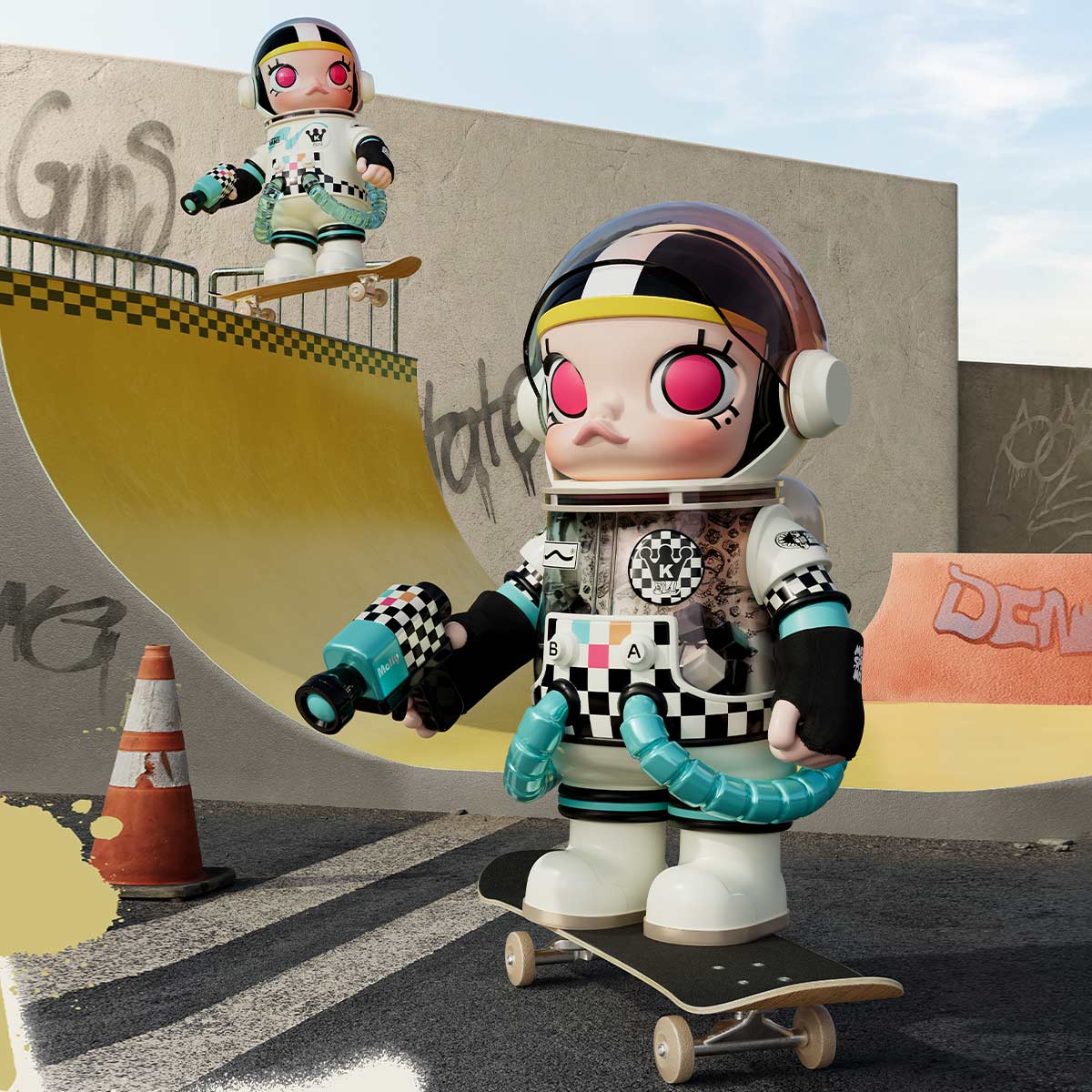 POP MART MEGA SPACE MOLLY 400% 范斯 VANS