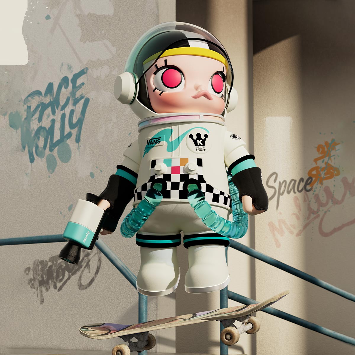 POP MART MEGA SPACE MOLLY 400% 范斯 VANS