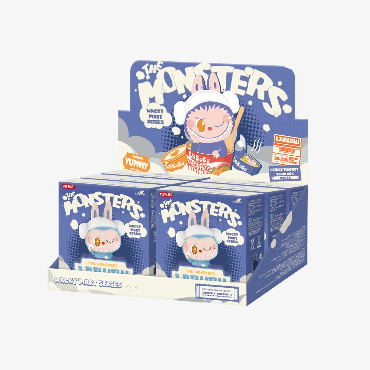 POP MART THE MONSTERS怪味便利店系列-冰箱贴盲盒 Wacky Mart Series-Fridge Magnet Blind Box