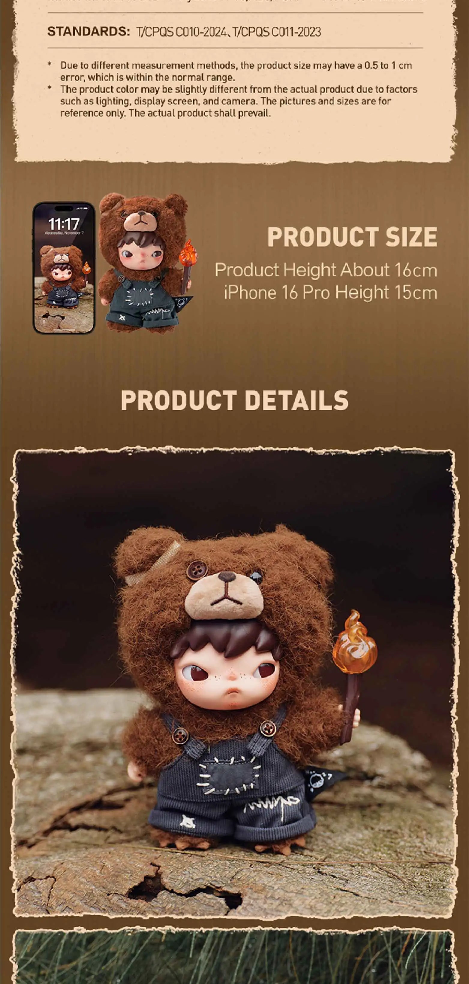 Hirono Living Wild – Fight For Joy Plush Doll 為喜樂而戰毛絨公仔