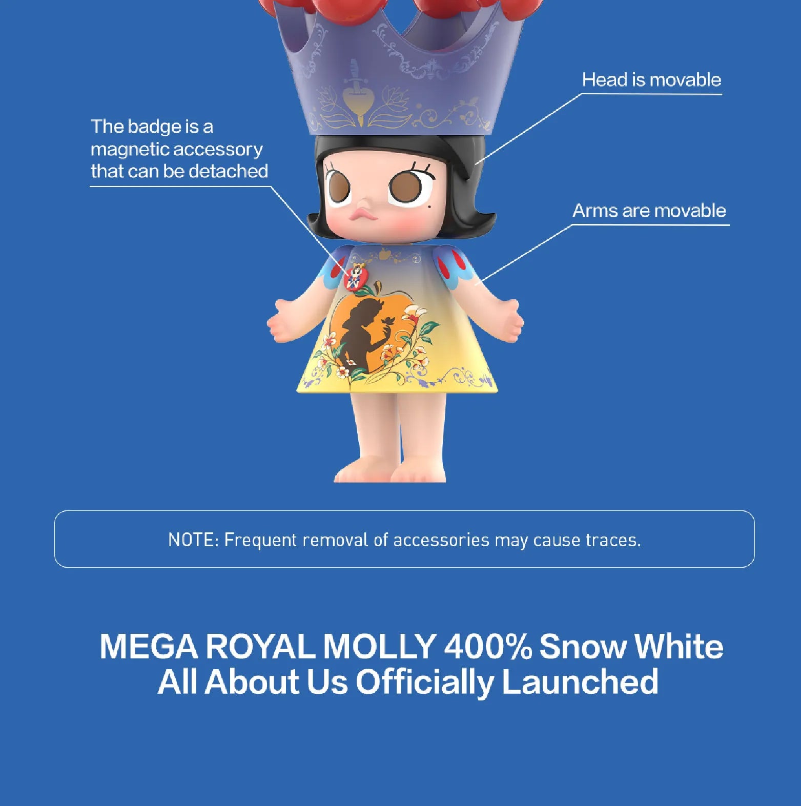 MEGA ROYAL MOLLY 400% Snow White 白雪公主