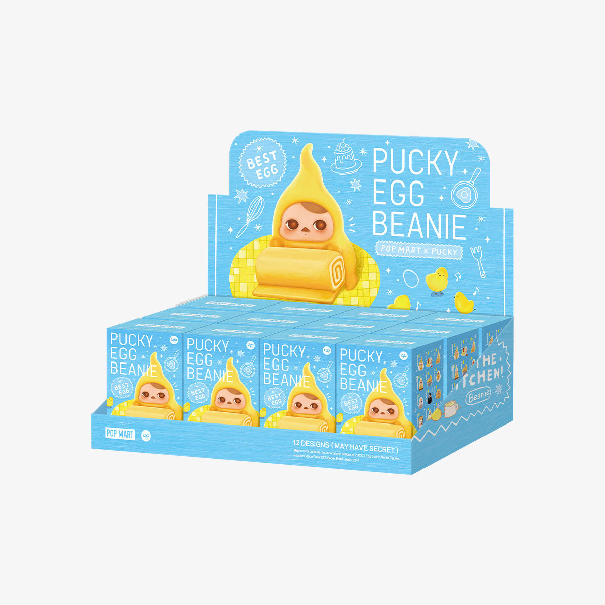 POP MART PUCKY蛋蛋豆子系列手辦 Egg Beanie Series Figures