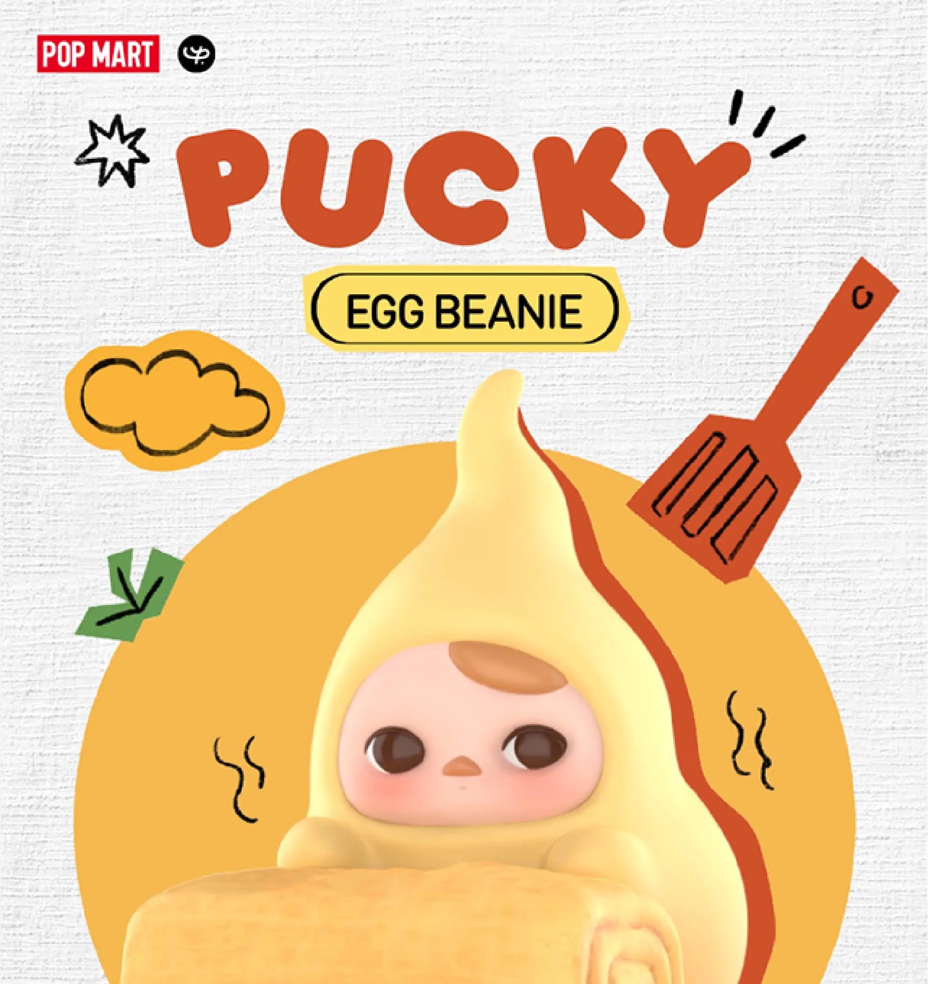 POP MART PUCKY蛋蛋豆子系列手辦 Egg Beanie Series Figures