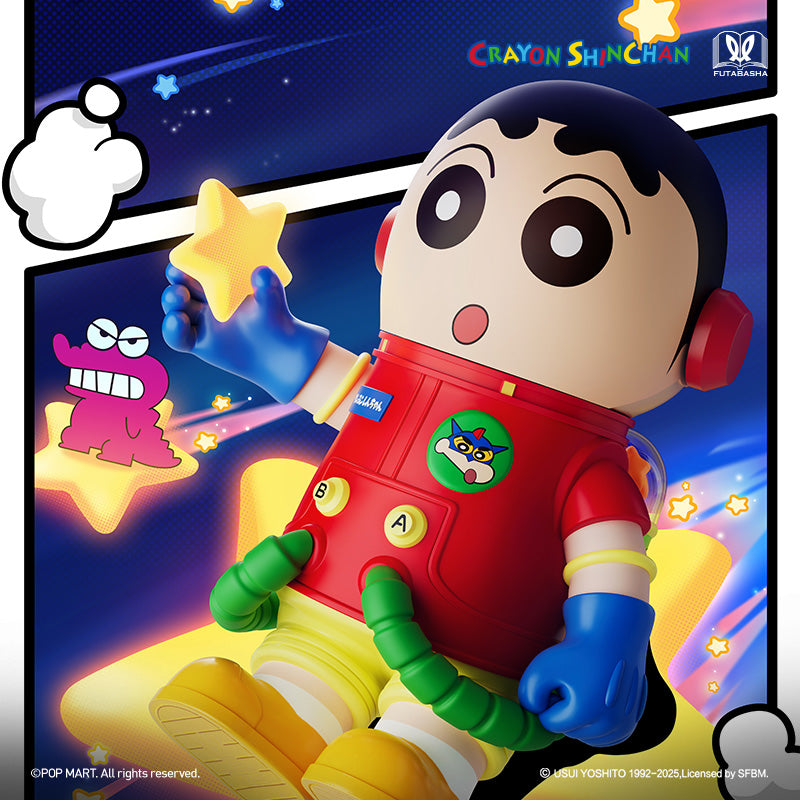 POP MART MEGA SPACE MOLLY 400%+100% 蠟筆小新