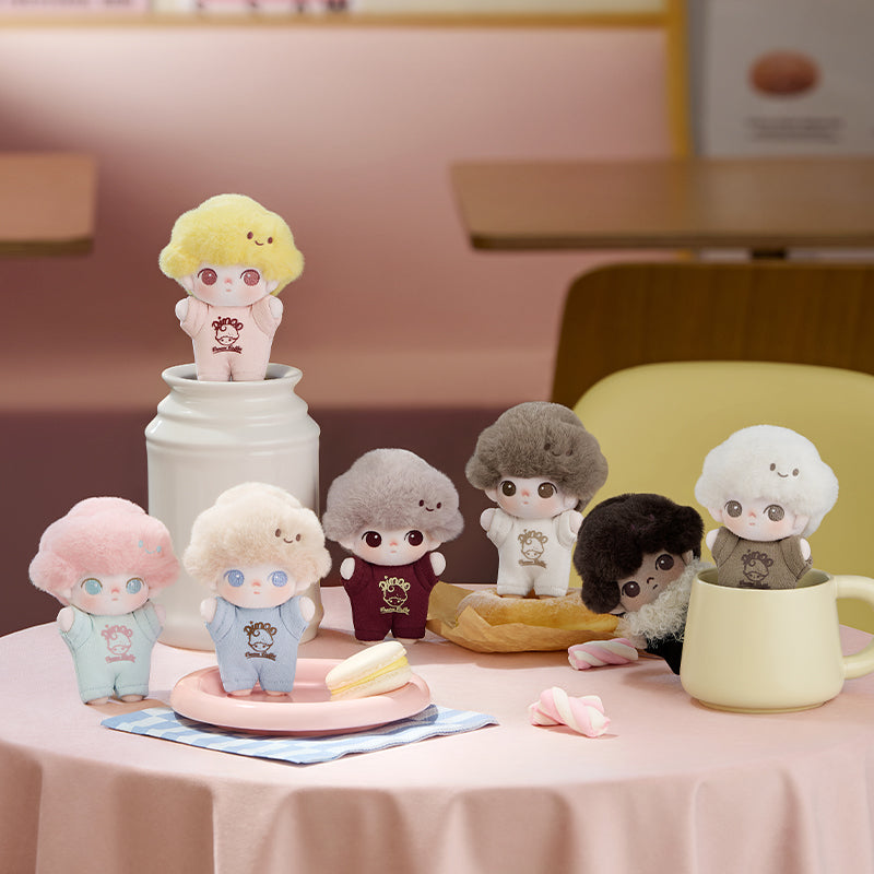 POP MART DIMOO心動特調系列-軟臉毛絨鑰匙扣盲盒 Crush on Coffee Series-Soft faced Plush Keychain Blind Box