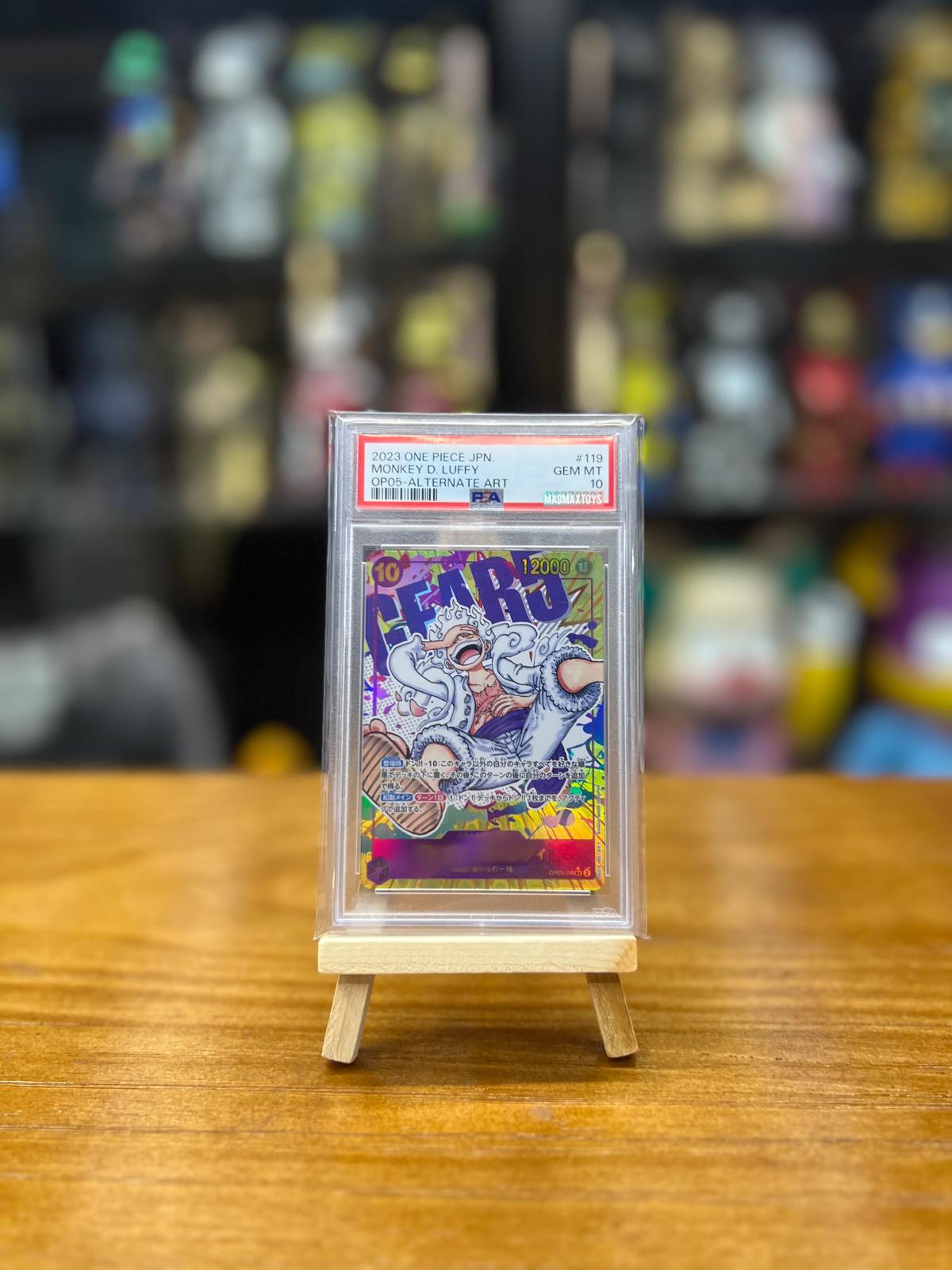 PSA 10 One Piece Card P-SEC モンキー・D・ルフィ(パラレル) (OP05 