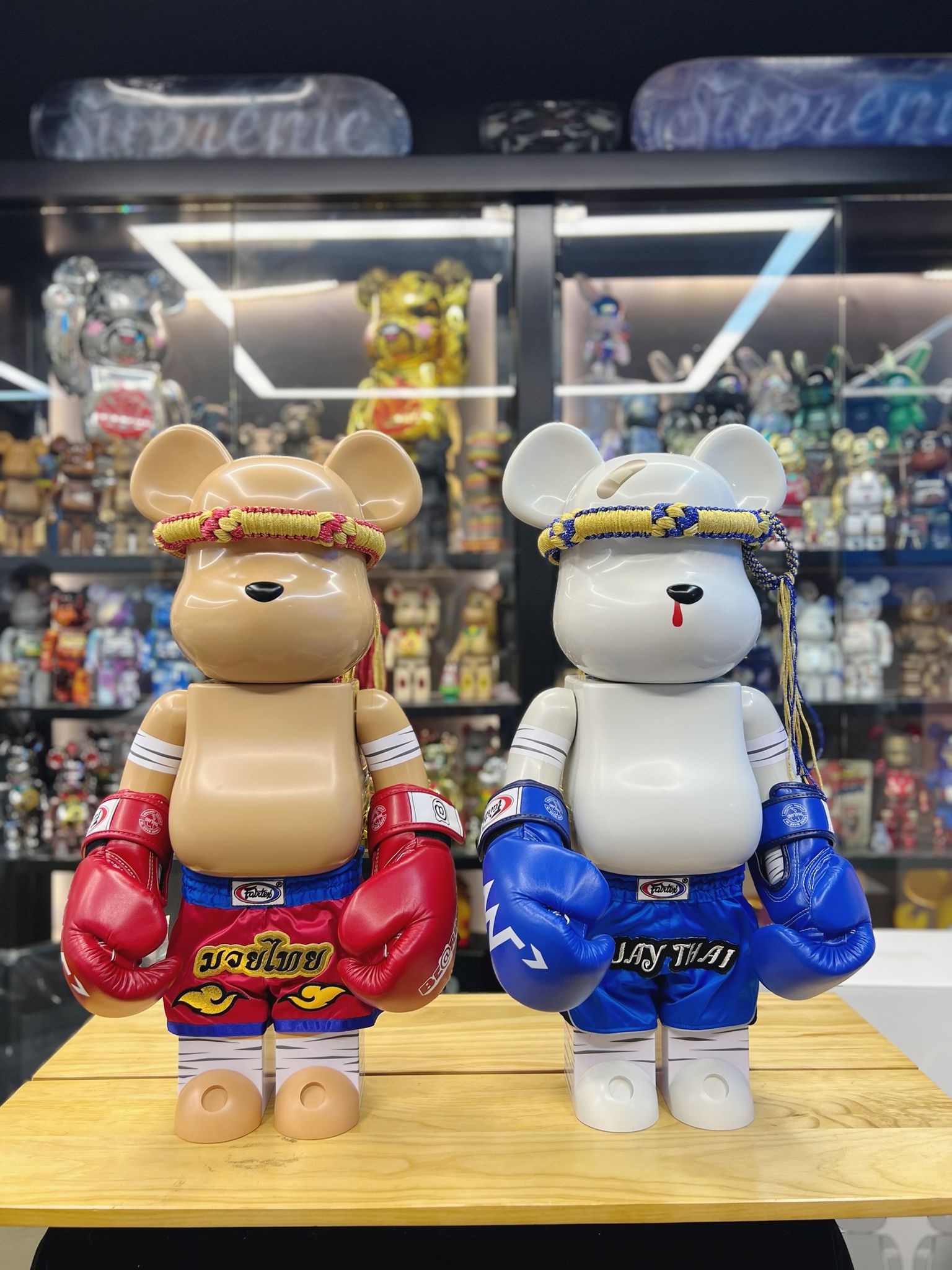 1000% Be@rbrick Muay Thai (Blue) WWT3 Bangkok Edition