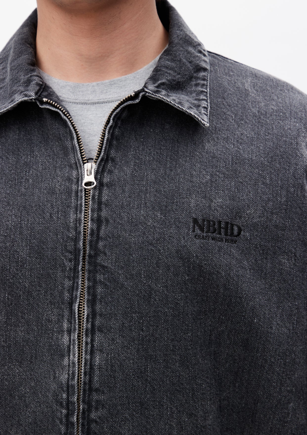 DENIM ZIP WORK JACKET