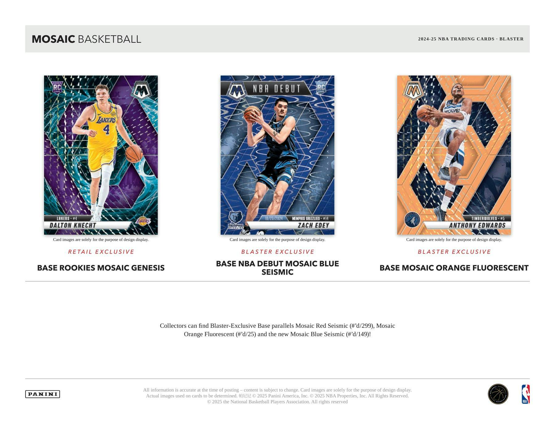 2024-25 Panini Mosaic Basketball Blaster Box