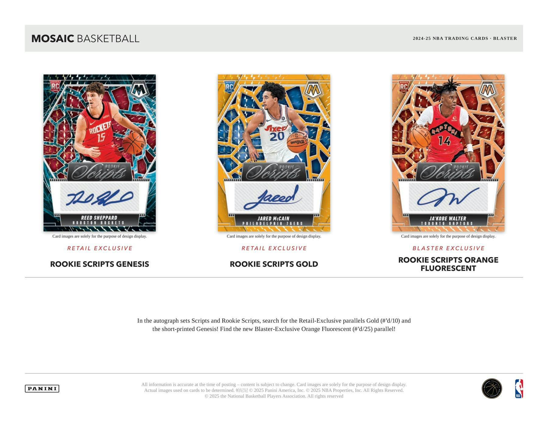 2024-25 Panini Mosaic Basketball Blaster Box