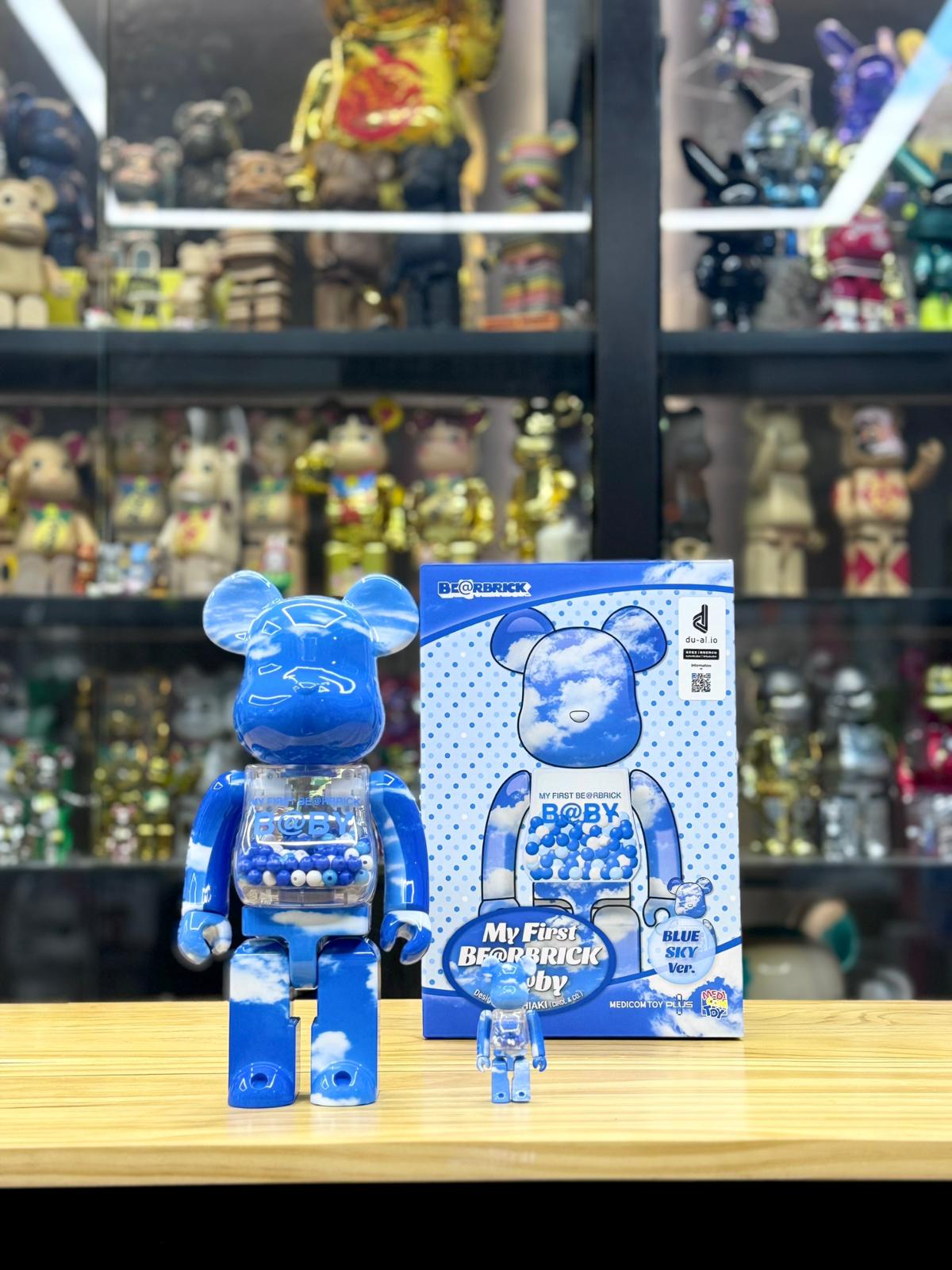 100% & 400% MY FIRST BE@RBRICK B@BY BLUE SKY Ver.
