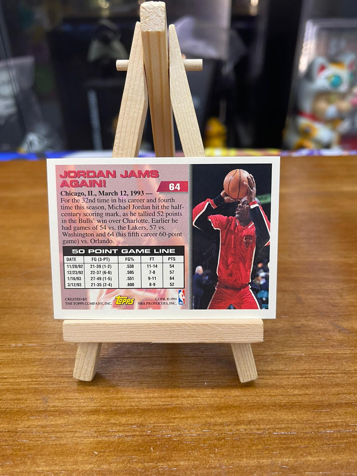 1993 Topps 50 Point Club Michael Jordan 64