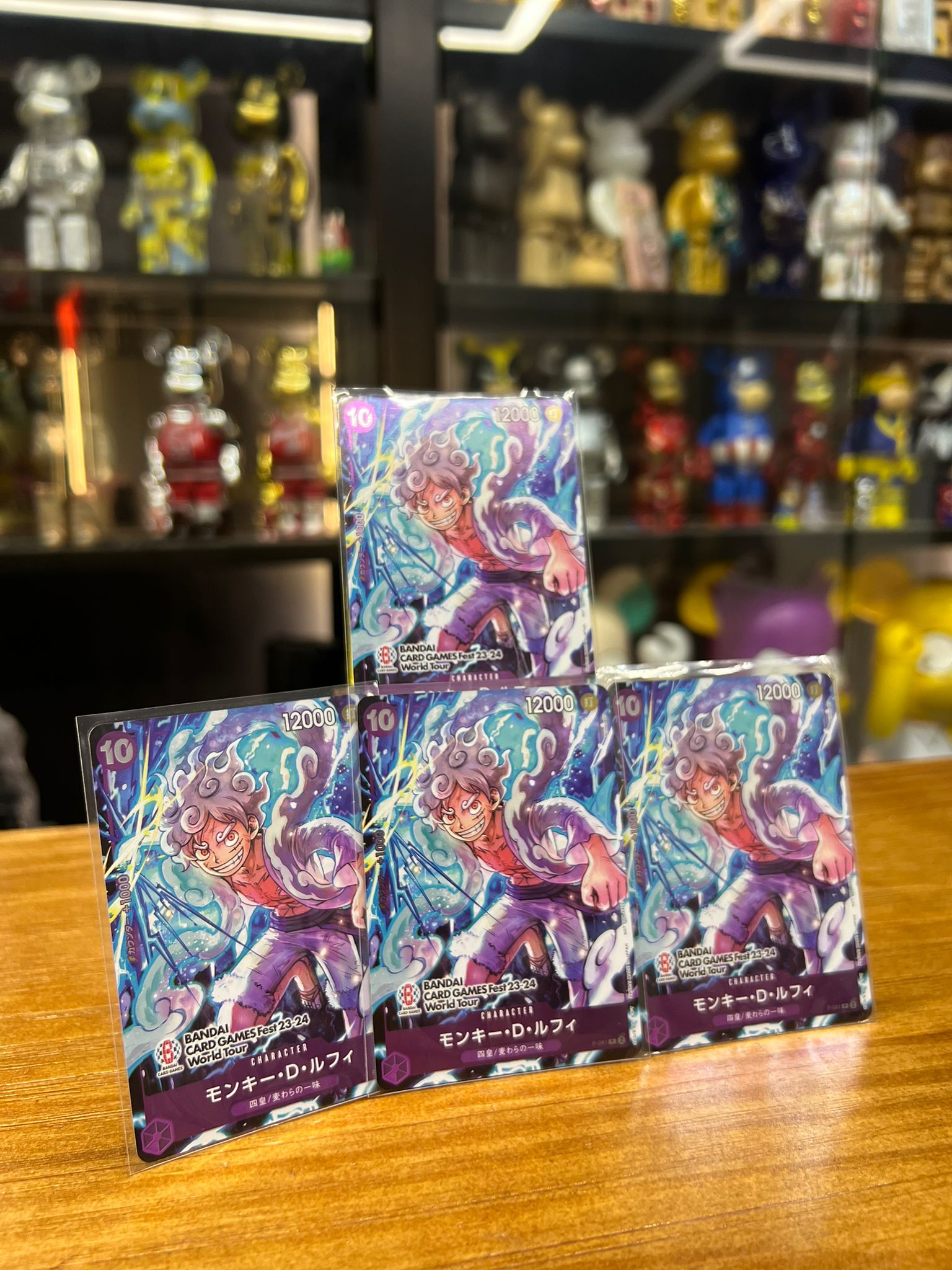 One Piece Card P-041 モンキー・D・ルフィ(パラレル)(BANDAI CARD GAMES Fest 23-24 World Tour来場記念)