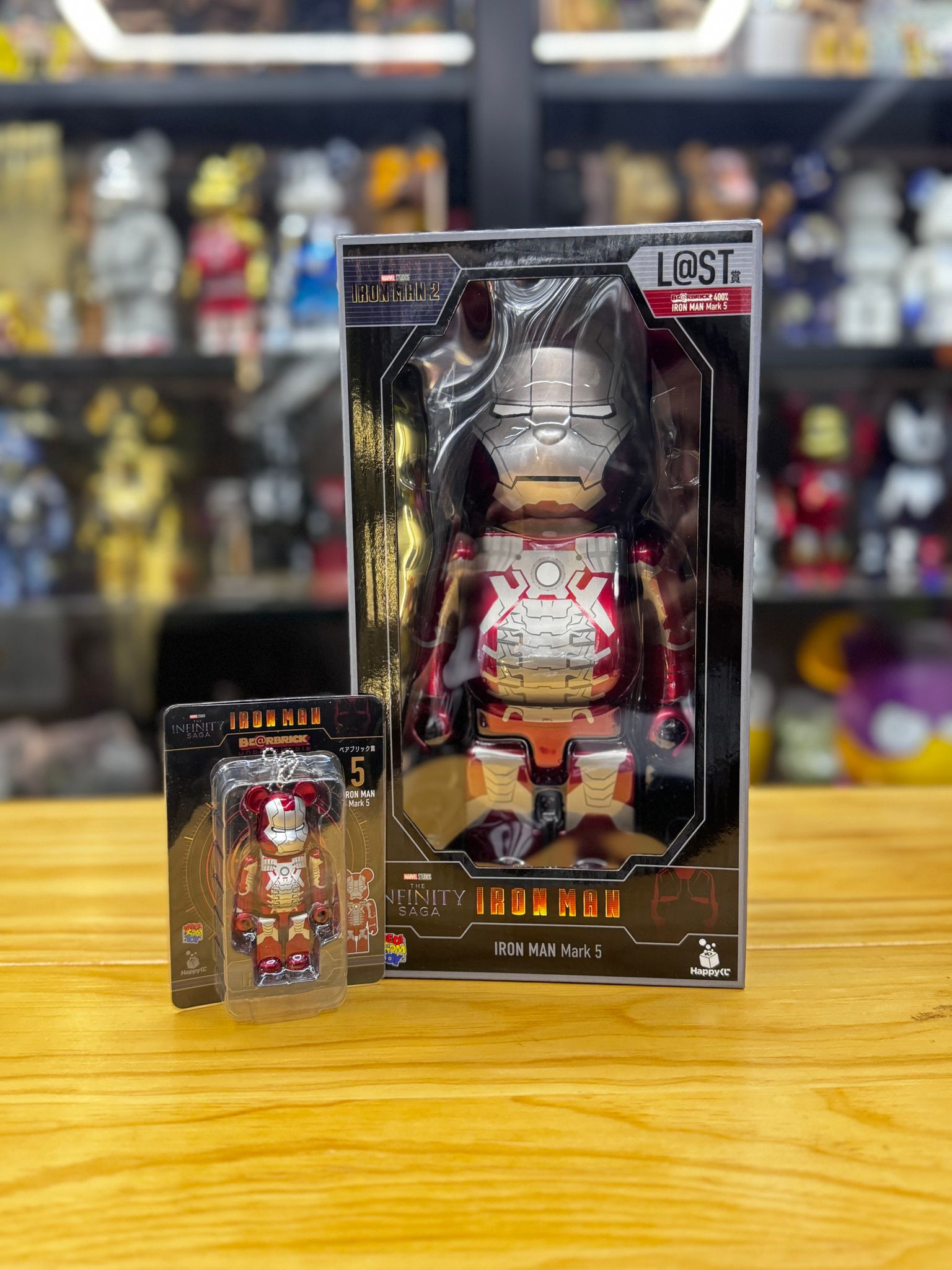 100% & 400% happy Be@rbrick 一番賞Iron Man ( Last 賞 )