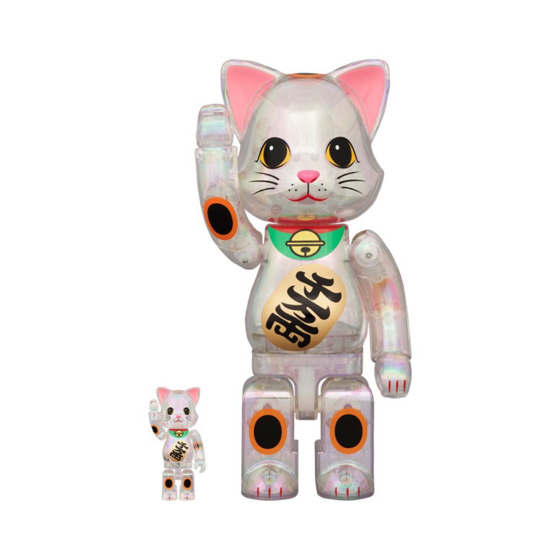 100% & 400% NY@BRICK 招き猫 千万両 透明メッキ