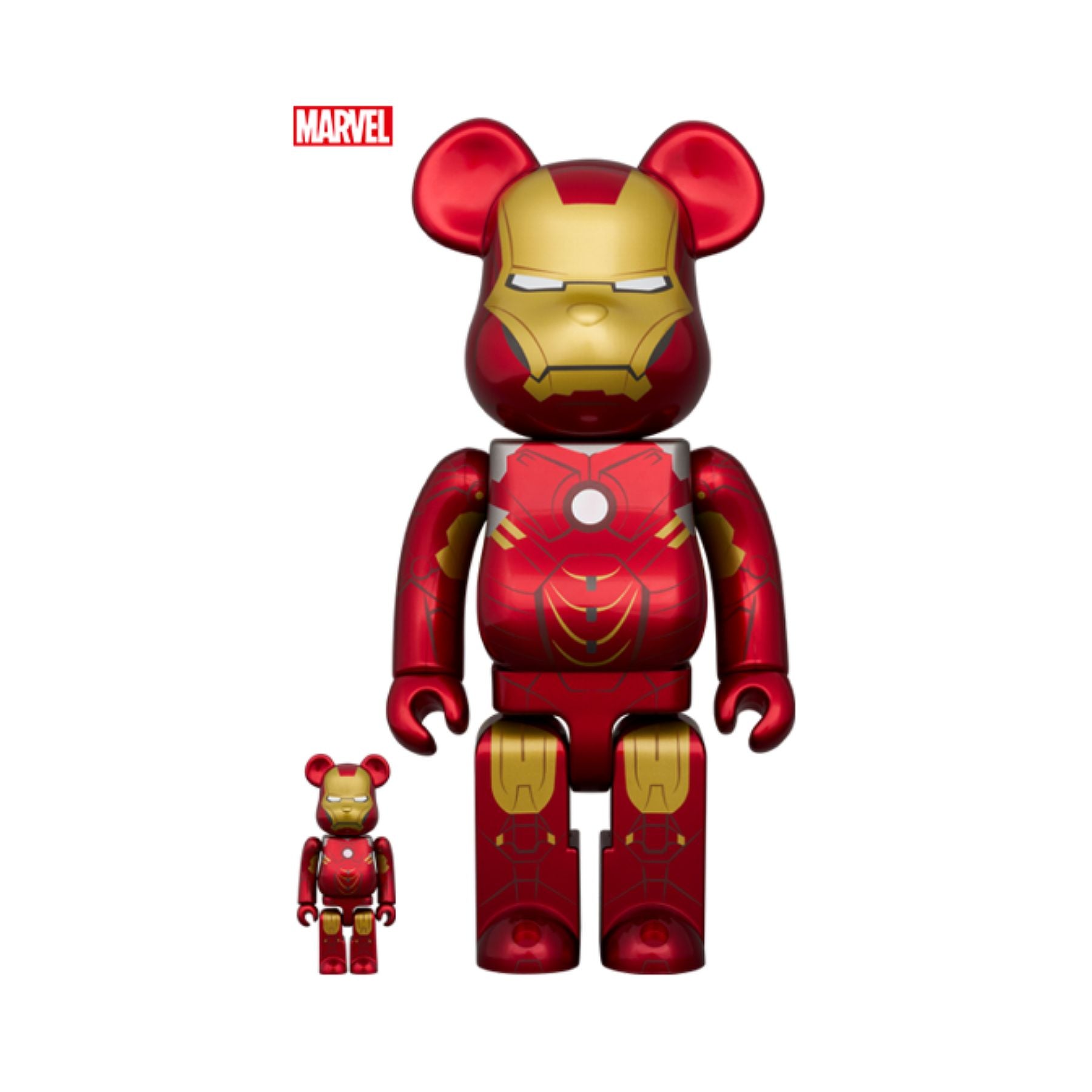100% & 400% BE@RBRICK IRON MAN MARK IV