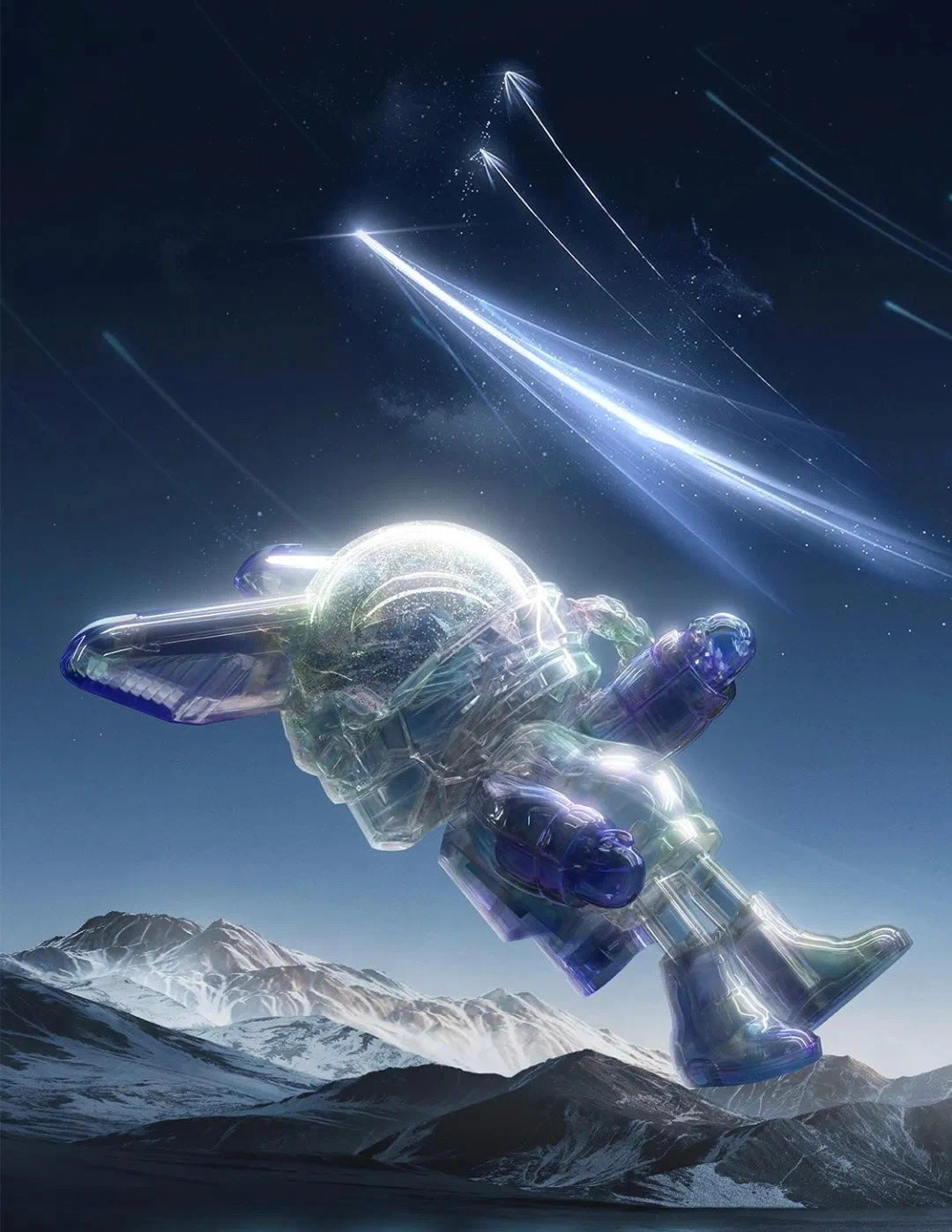 400% 光雨流星,墜入璀璨星雲🌟 Light Beam