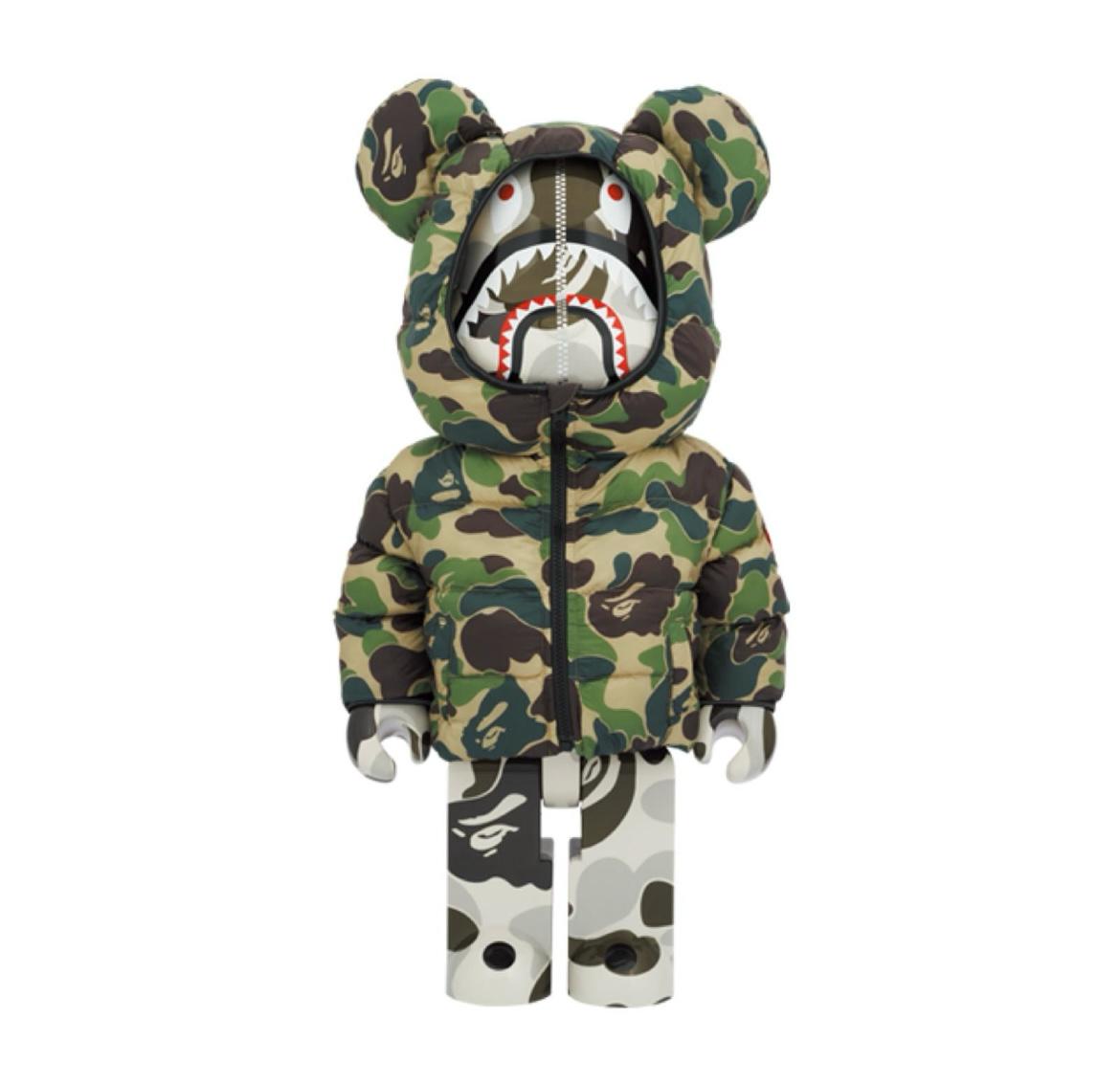 1000% BE@RBRICK BAPE(R) × CANADA GOOSE SHARK