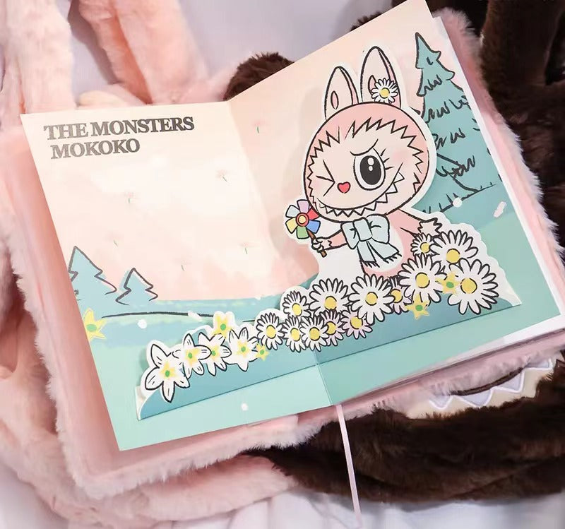 POPLAND Labubu經典系列/Mokoko甜心系列-毛絨筆記本 Classic Series/Sweetheart Series-Plush Notebook