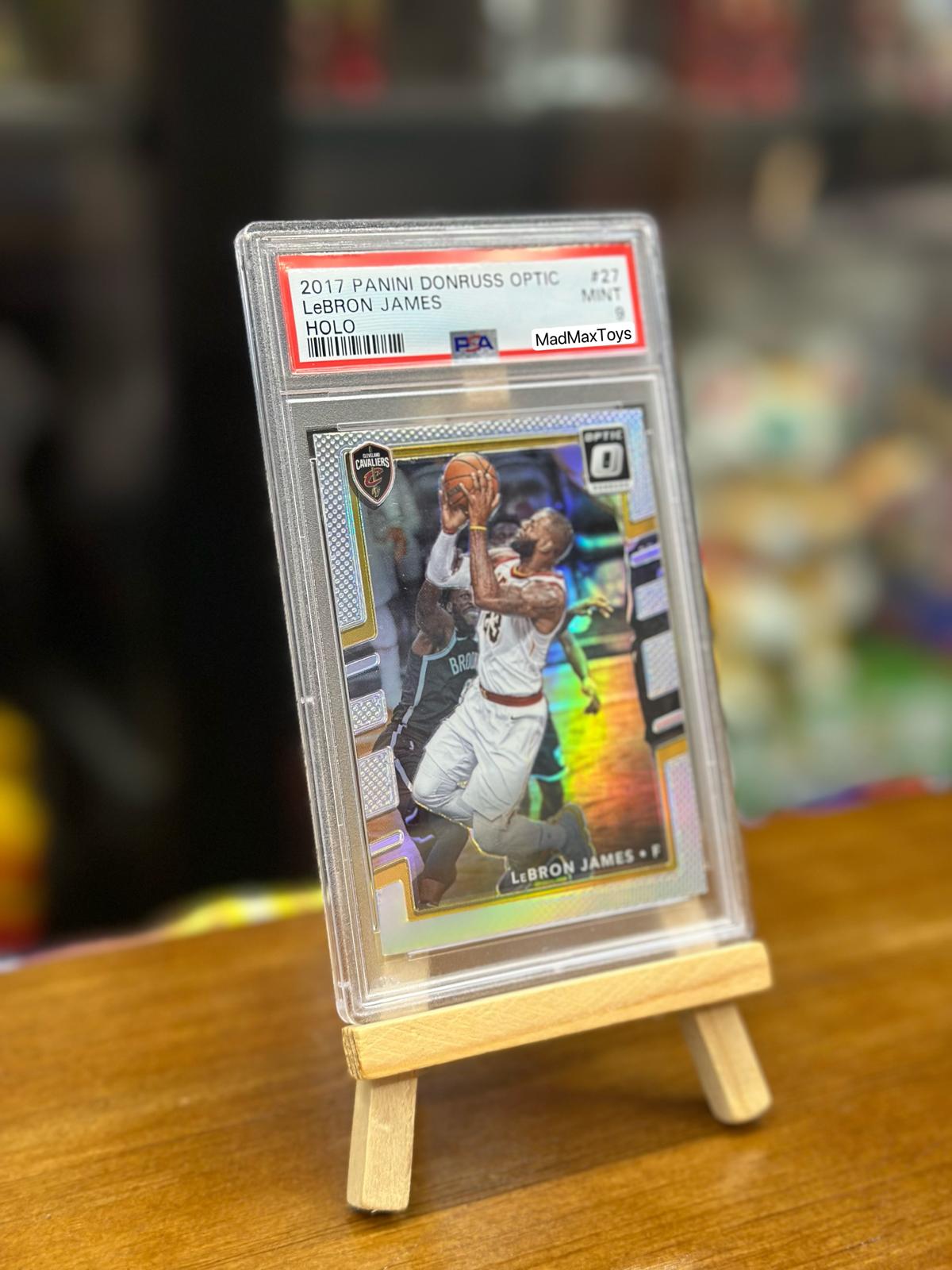 PSA 9 2017 PANINI DONRUSS OPTIC LeBRON JAMES HOLO