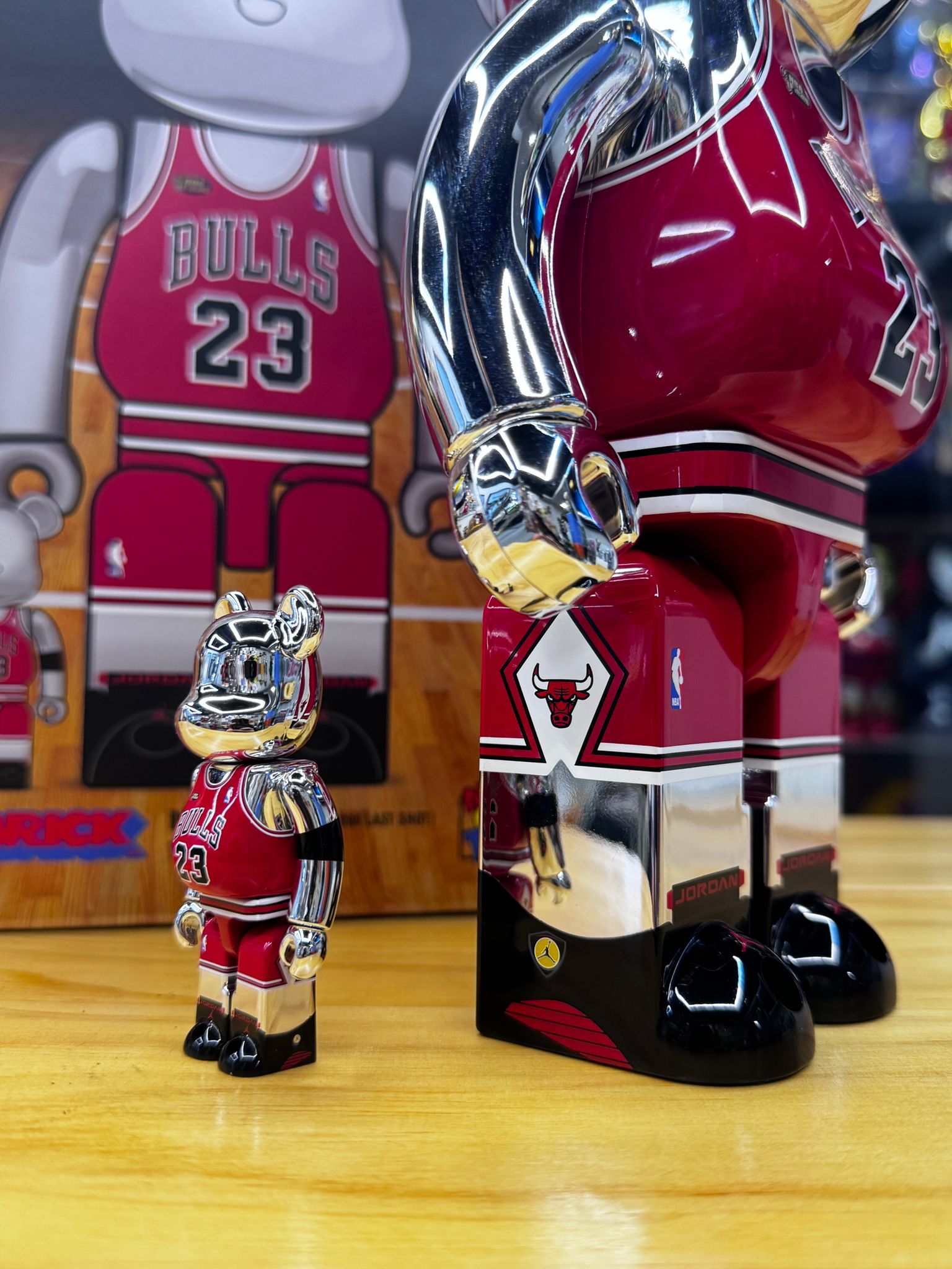 100% & 400% BE@RBRICK Michael Jordan 1998 LAST SHOT