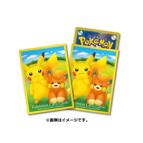 Pokémon Card Game 寶可夢造型卡套 ポケモンカードゲーム デッキシールド ピカチュウ&パモ