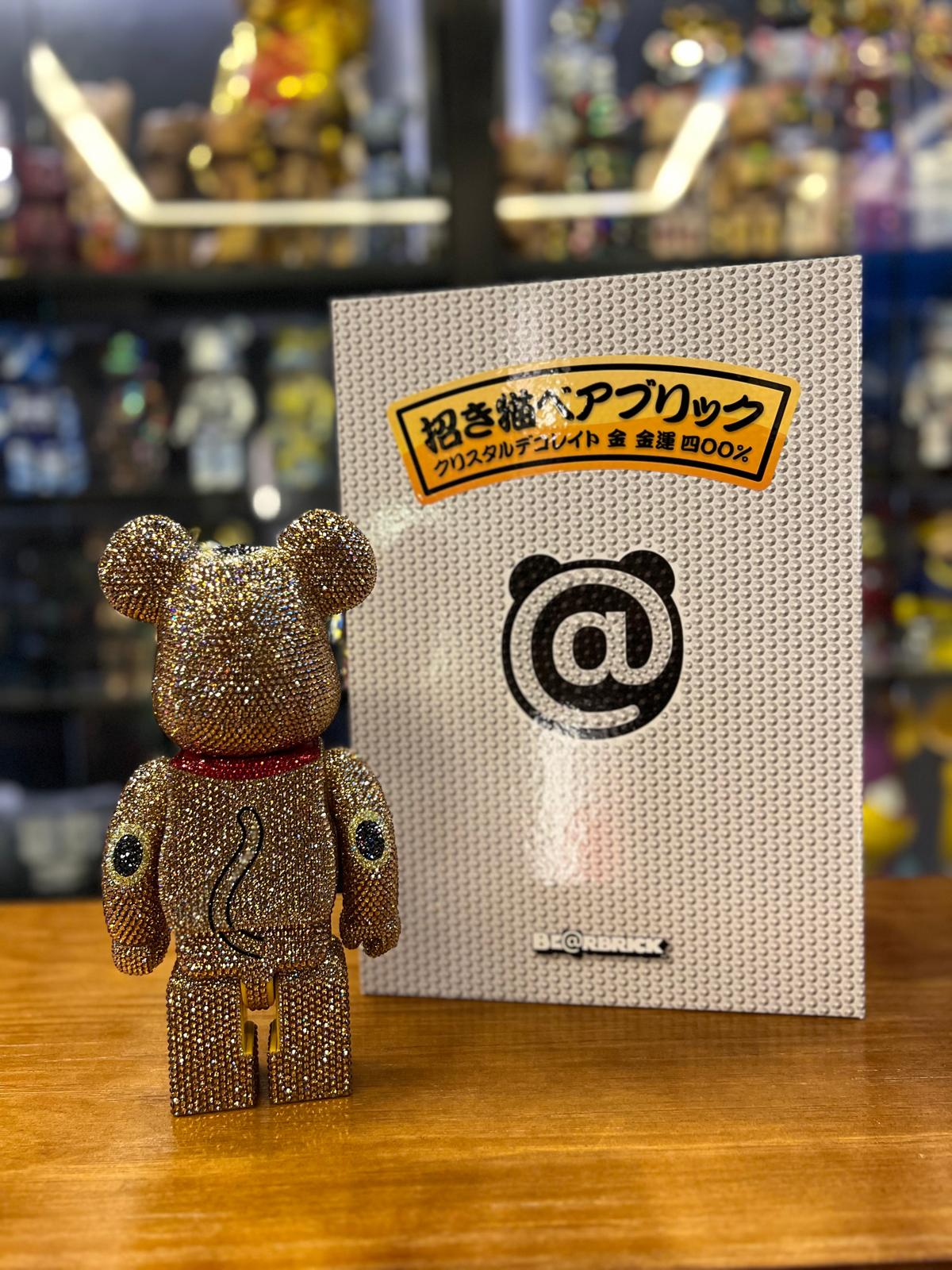 400% BE@RBRICK CRYSTAL DECORATE 招き猫 金 金運